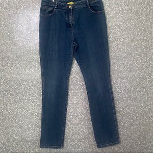 St John Jeans blue jeans size 10 good used condition Measurements in photos